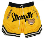 Load image into Gallery viewer, Youth Gold Strength Gym Shorts
