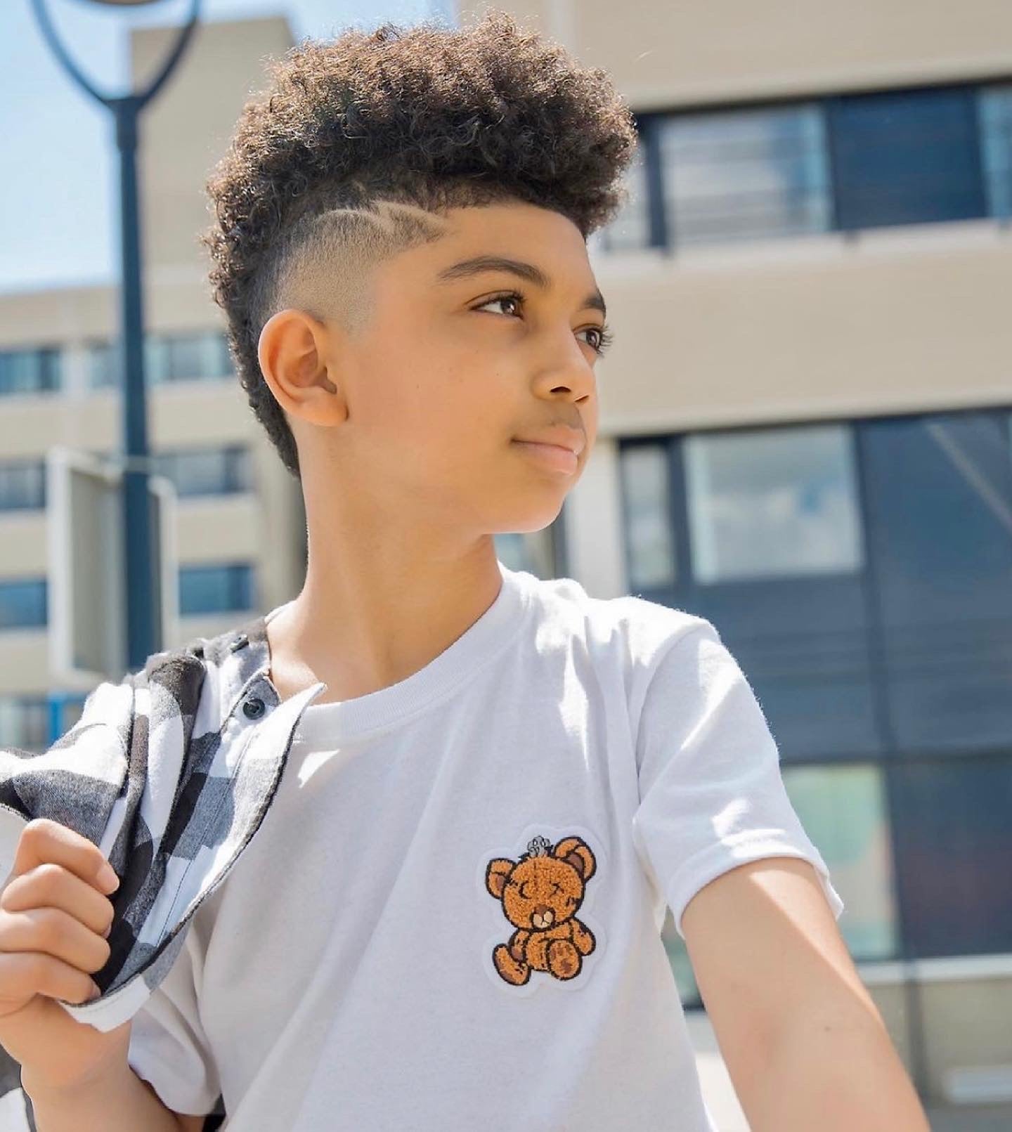 White Youth Logo Tee